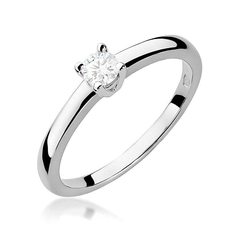 Inel Aur 9K cu Diamant Natural 0.15 ct, imaginea 5 din 8