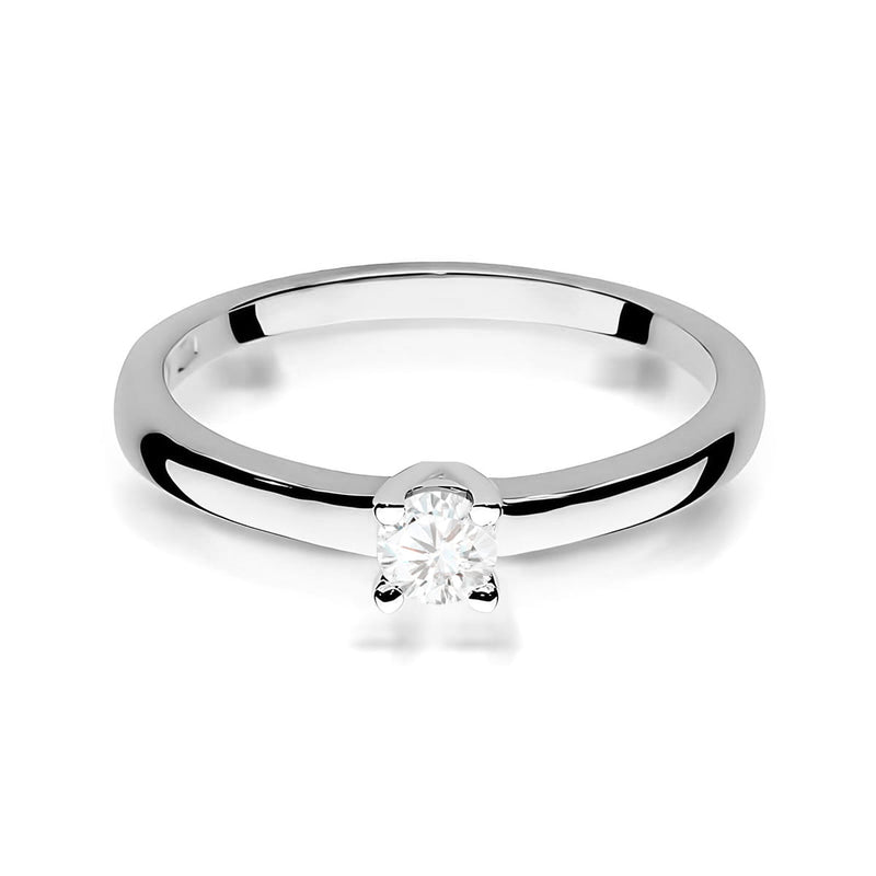 Inel Aur 9K cu Diamant Natural 0.15 ct, imaginea 6 din 8