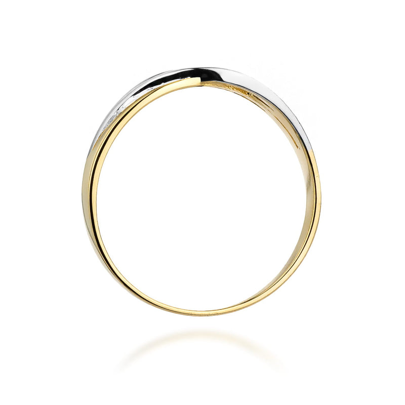 Inel Aur 9K cu Diamant Natural 0.04 ct, imaginea 3 din 8