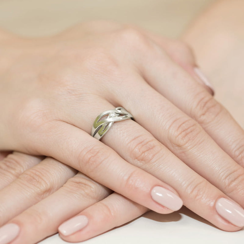 Inel Aur 9K cu Diamant Natural 0.04 ct, imaginea 8 din 8