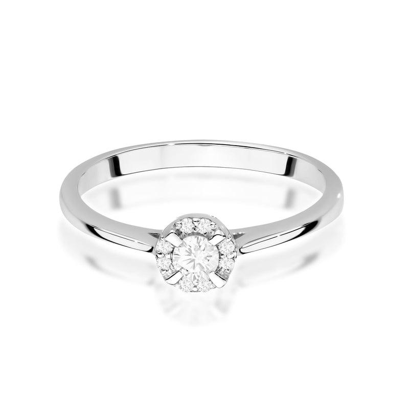 Inel Aur 9K cu Diamante Naturale 0.14 ct, imaginea 6 din 8