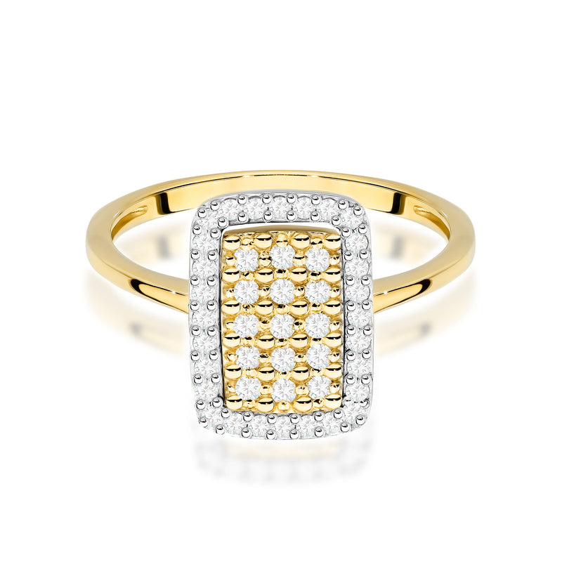 Inel Aur 9K cu Diamante Naturale 0.27 ct, imaginea 2 din 8