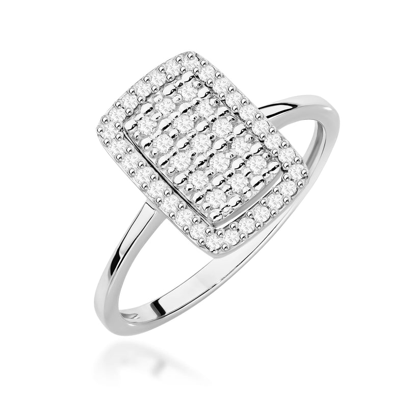 Inel Aur 9K cu Diamante Naturale 0.27 ct, imaginea 5 din 8