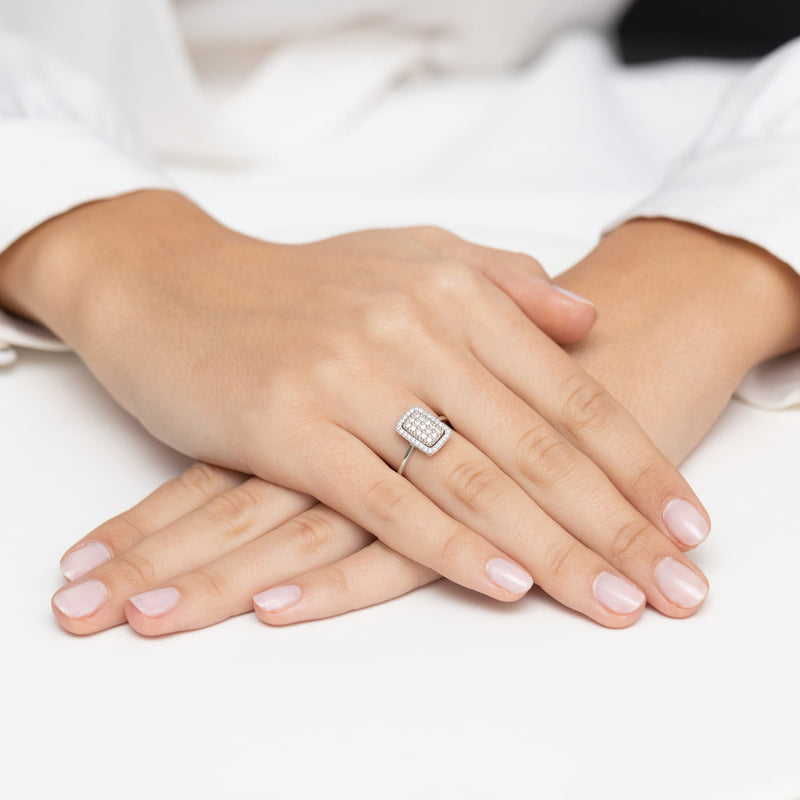 Inel Aur 9K cu Diamante Naturale 0.27 ct, imaginea 8 din 8