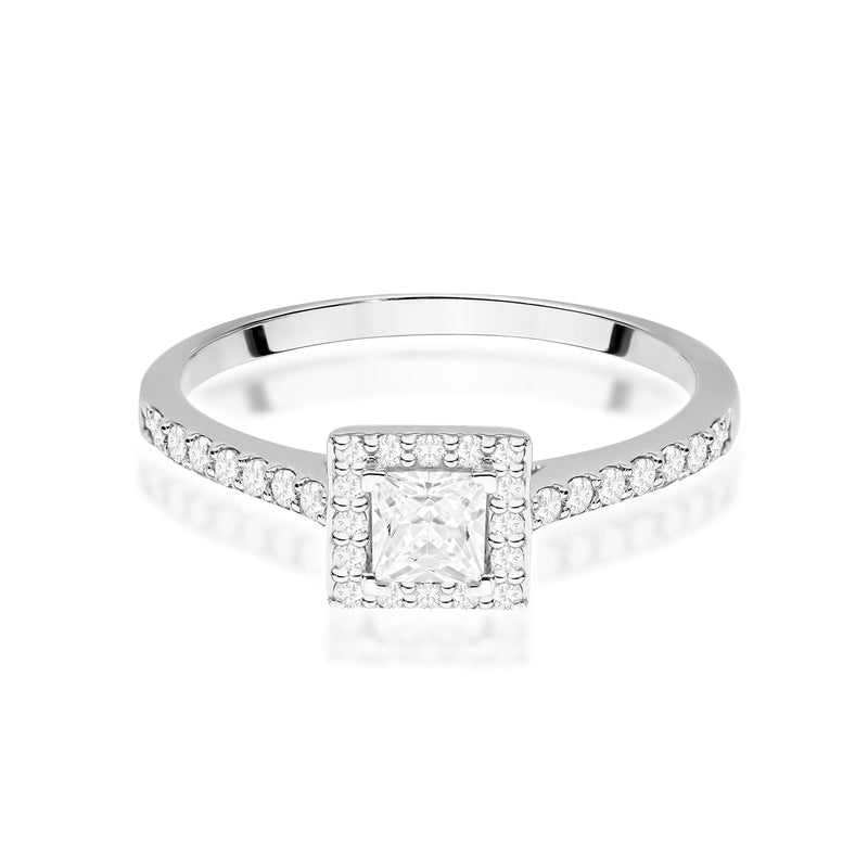 Inel Aur 9K cu Diamante Naturale 0.50 ct, imaginea 6 din 8