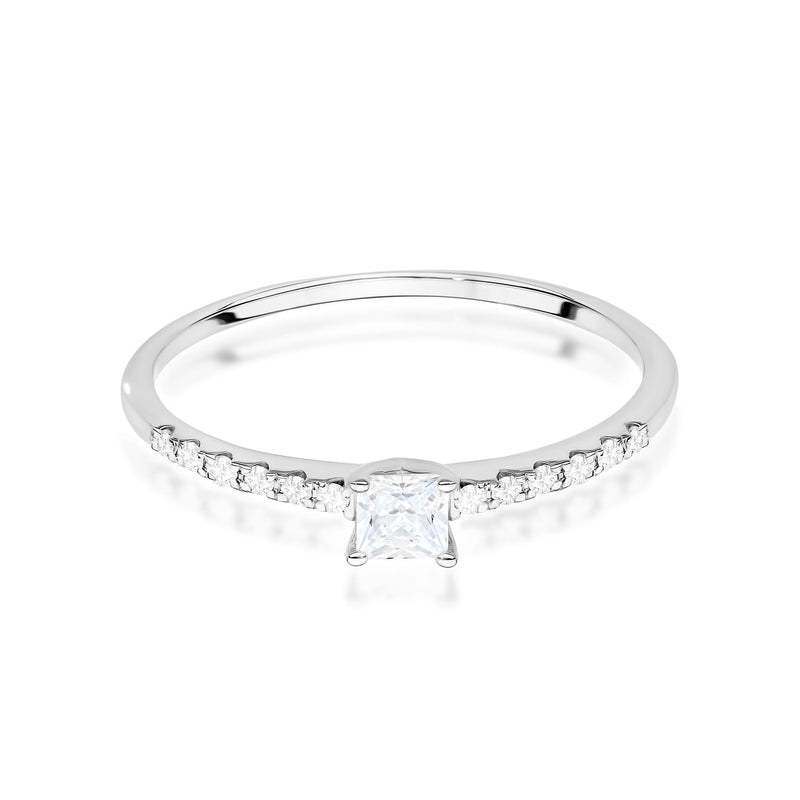 Inel Aur 9K cu Diamant Natural 0.15 ct, imaginea 5 din 6