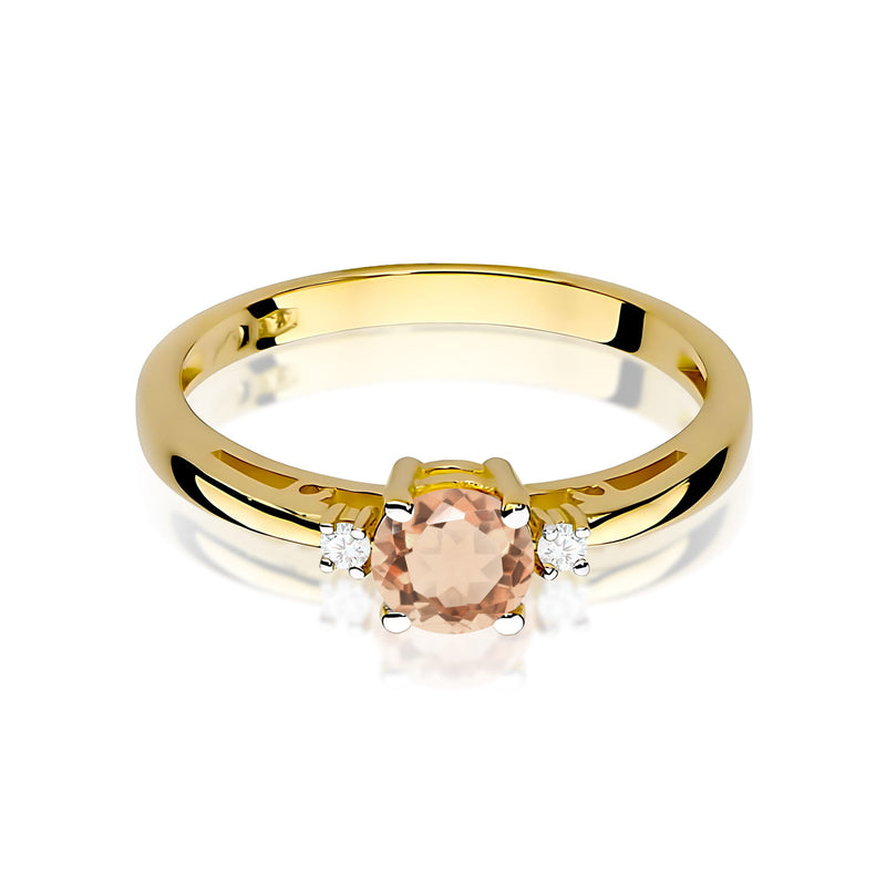 Inel Aur 9K cu Morganit 0.40 ct, imaginea 2 din 8