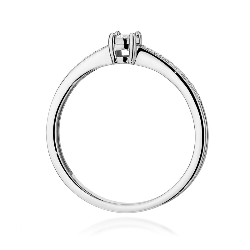 Inel Aur 9K cu Diamante Naturale 0.11 ct, imaginea 7 din 8