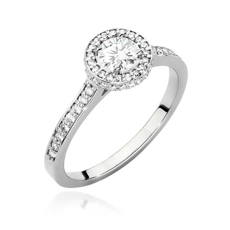 Inel Aur 9K cu Diamante de Laborator 0.74 ct, imaginea 4 din 6