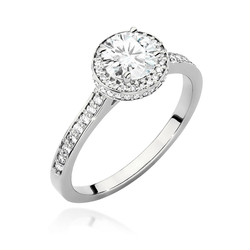 Inel Aur 9K cu Diamante de Laborator 1.08 ct, imaginea 4 din 6