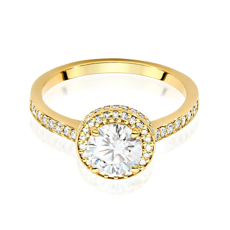 Inel Aur 9K cu Diamante de Laborator 1.38 ct, imaginea 2 din 6