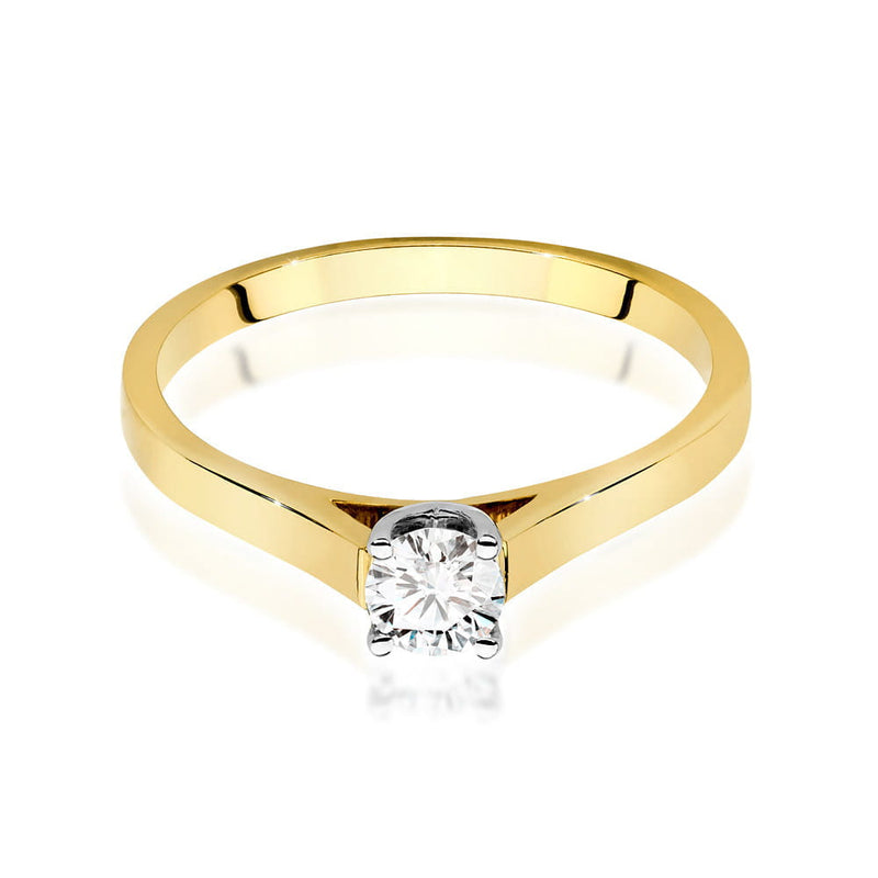 Inel Aur 9K cu Diamant de Laborator 0.40 ct, imaginea 2 din 6