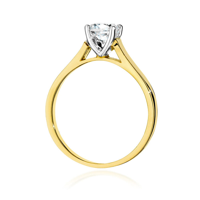 Inel Aur 9K cu Diamant de Laborator 0.70 ct, imaginea 3 din 6