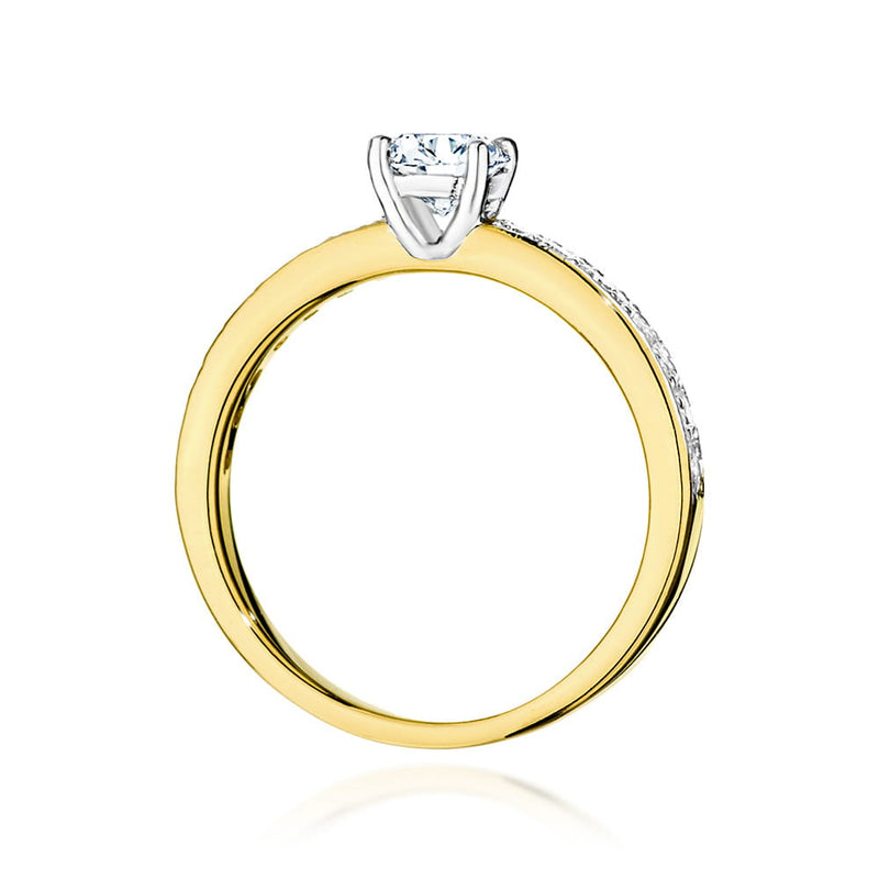 Inel Aur 9K cu Diamante de Laborator 0.70 ct, imaginea 3 din 6
