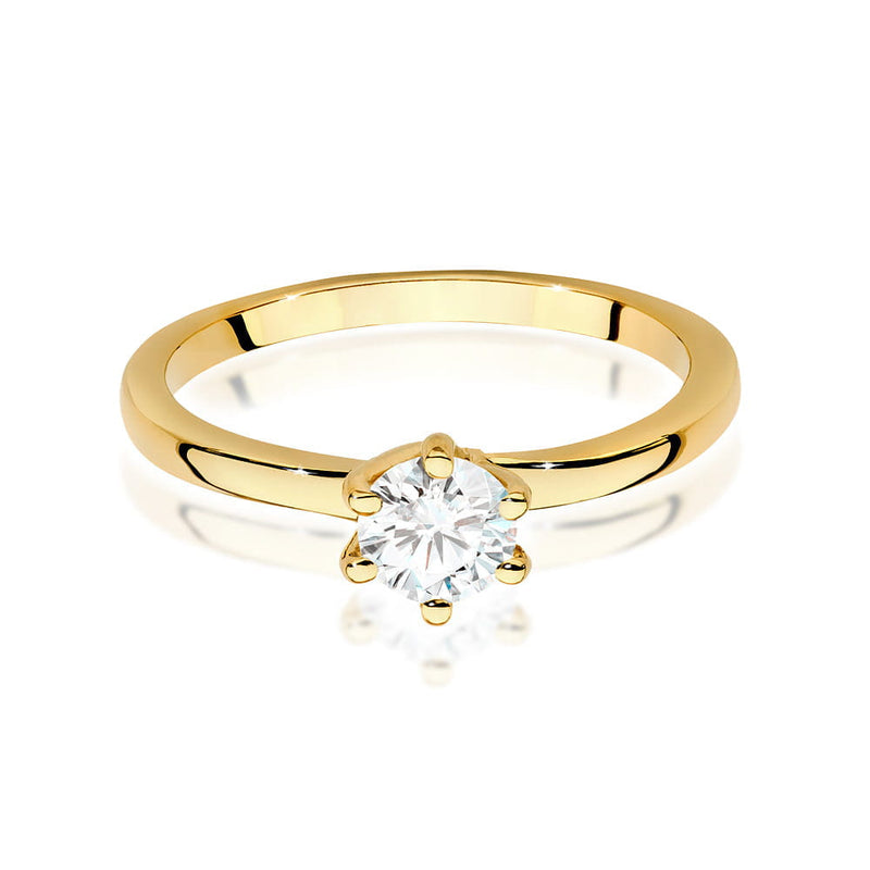 Inel Aur 9K cu Diamant de Laborator 0.50 ct, imaginea 2 din 6