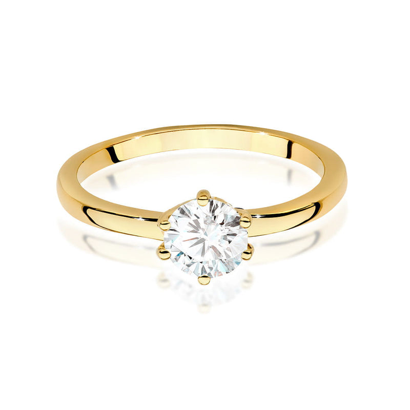 Inel Aur 9K cu Diamant de Laborator 0.70 ct, imaginea 2 din 6