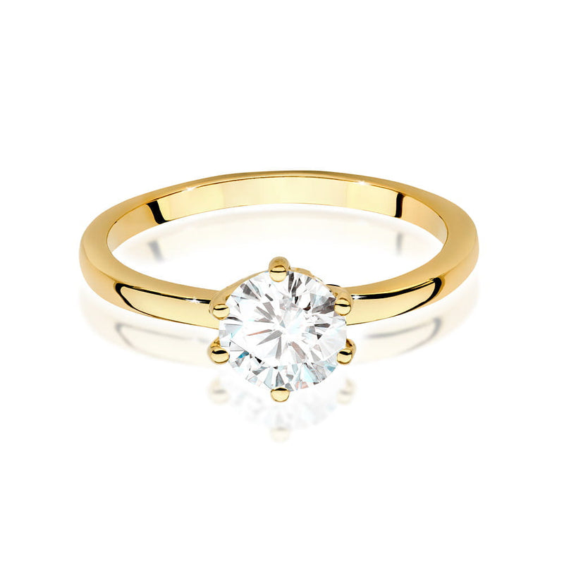 Inel Aur 9K cu Diamant de Laborator 1.00 ct, imaginea 2 din 6