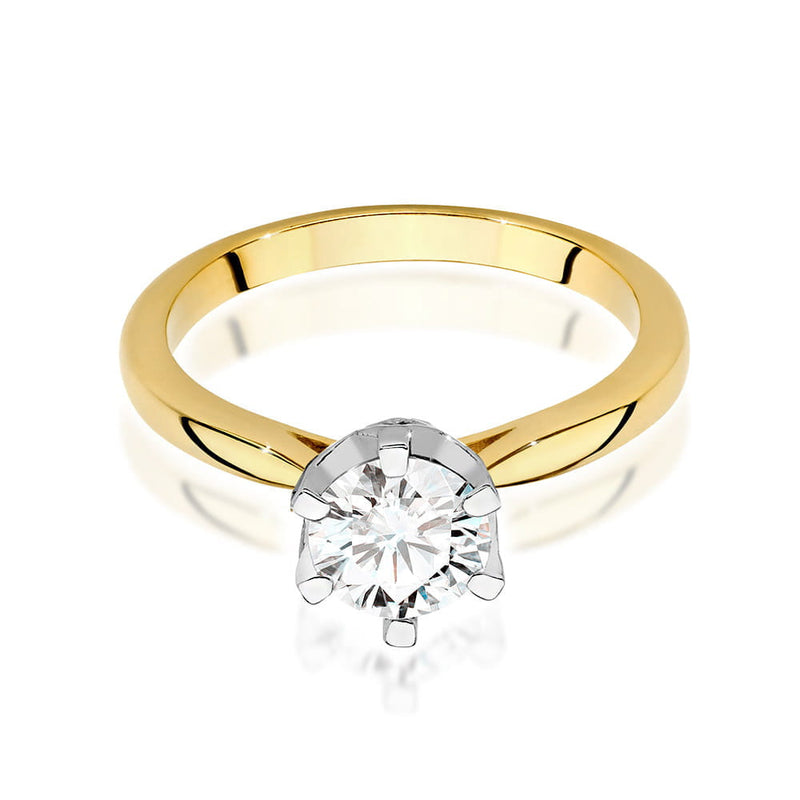 Inel Aur 9K cu Diamante de Laborator 1.06 ct, imaginea 2 din 6