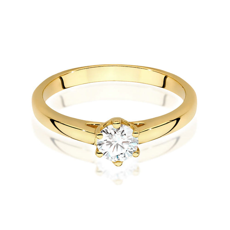Inel Aur 9K cu Diamant de Laborator 0.40 ct, imaginea 2 din 6