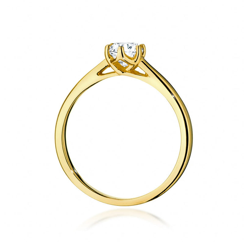 Inel Aur 9K cu Diamant de Laborator 0.40 ct, imaginea 3 din 6