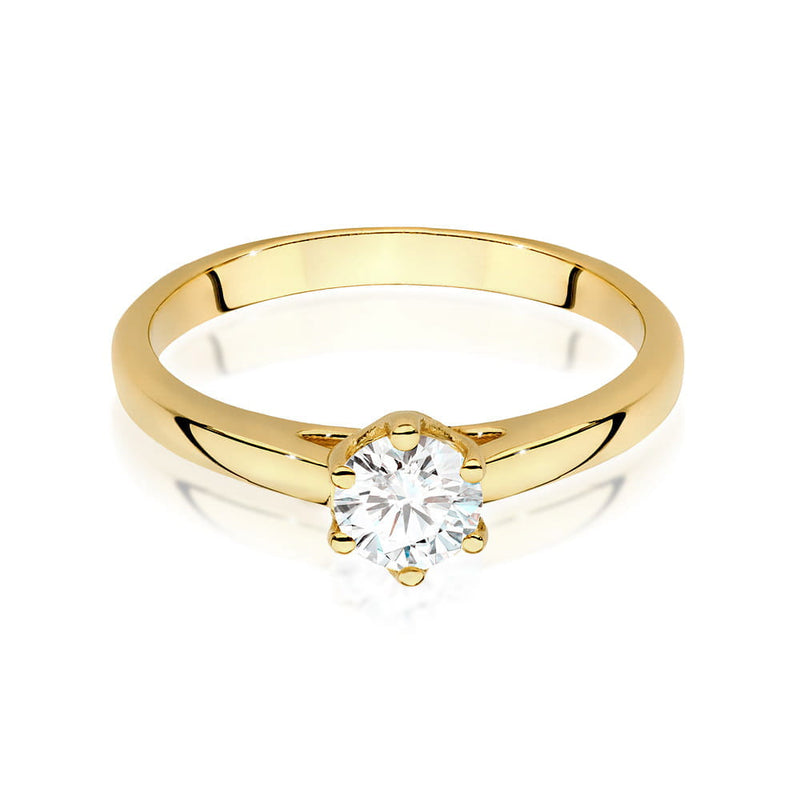Inel Aur 9K cu Diamant de Laborator 0.50 ct, imaginea 2 din 6