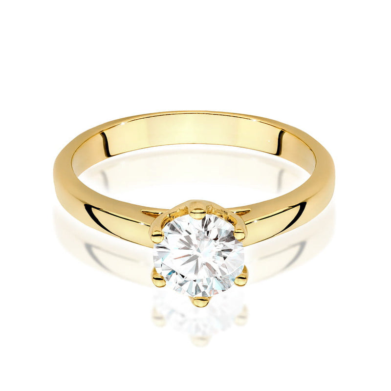 Inel Aur 9K cu Diamant de Laborator 1.00 ct, imaginea 2 din 6