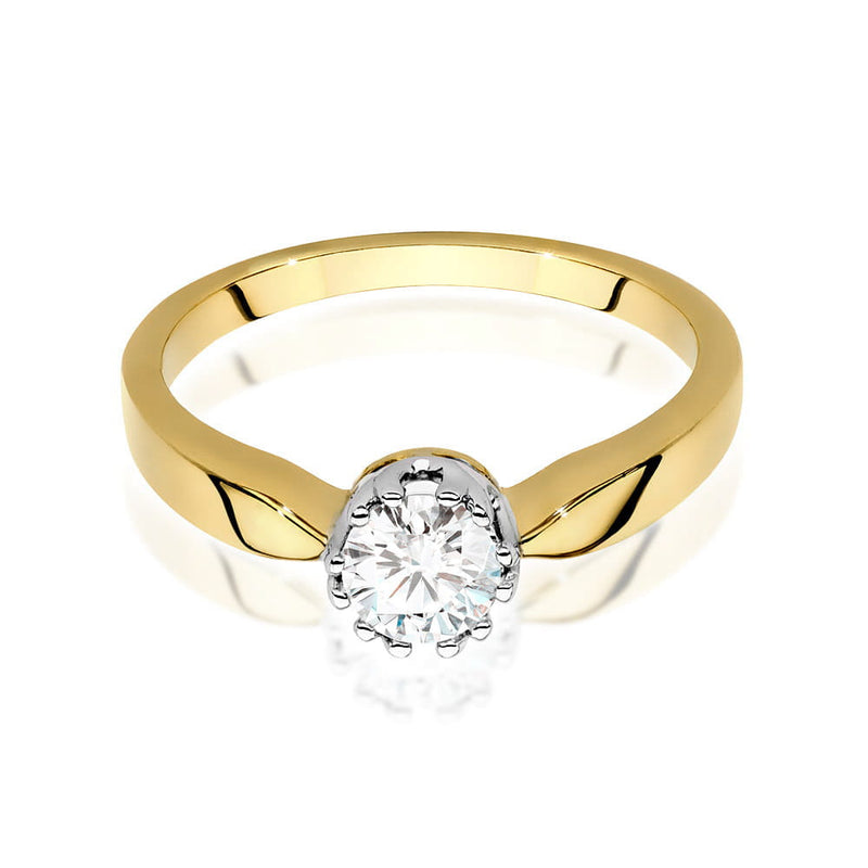 Inel Aur 9K cu Diamant de Laborator 0.40 ct, imaginea 2 din 6