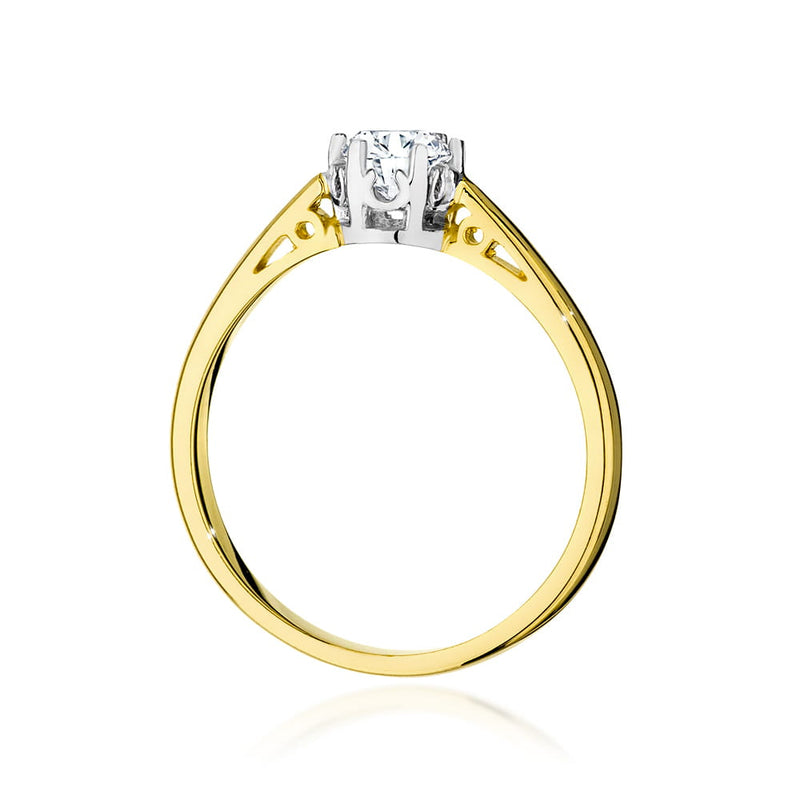Inel Aur 9K cu Diamant de Laborator 0.40 ct, imaginea 3 din 6