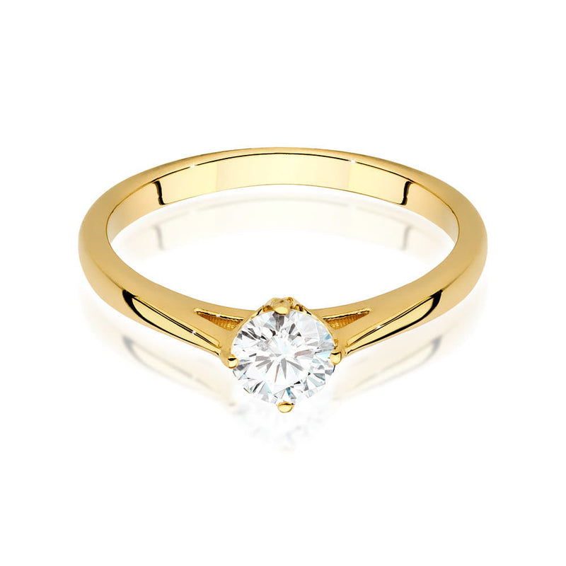 Inel Aur 9K cu Diamant de Laborator 0.40 ct, imaginea 2 din 6