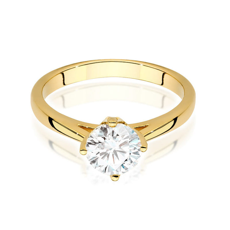 Inel Aur 9K cu Diamant de Laborator 1.00 ct, imaginea 2 din 6
