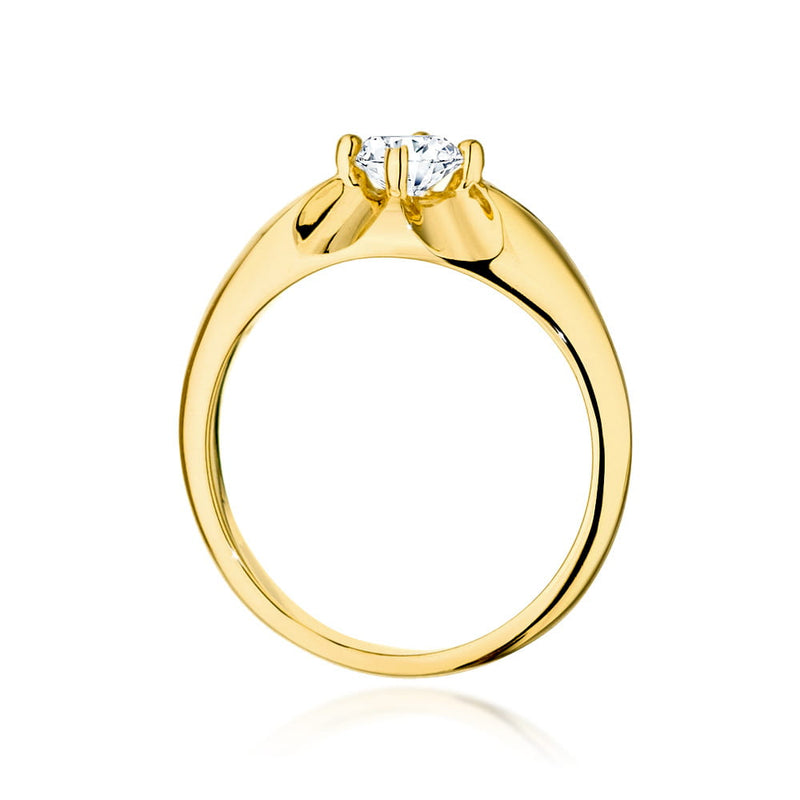 Inel Aur 9K cu Diamant de Laborator 0.40 ct, imaginea 3 din 6