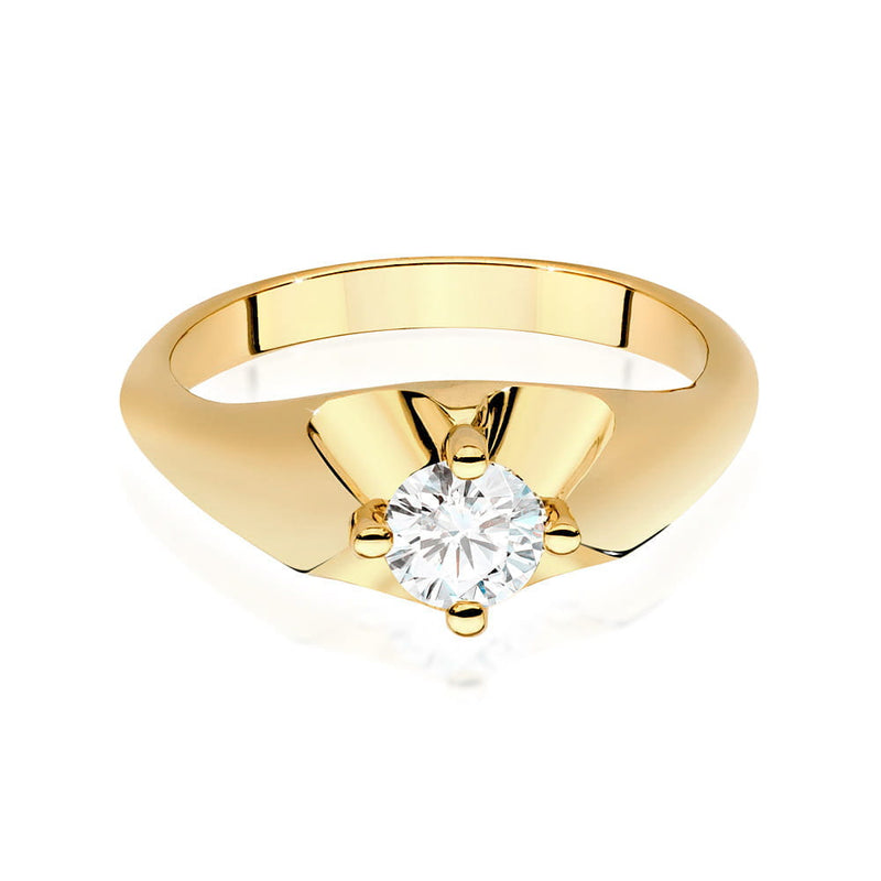 Inel Aur 9K cu Diamant de Laborator 0.50 ct, imaginea 2 din 6