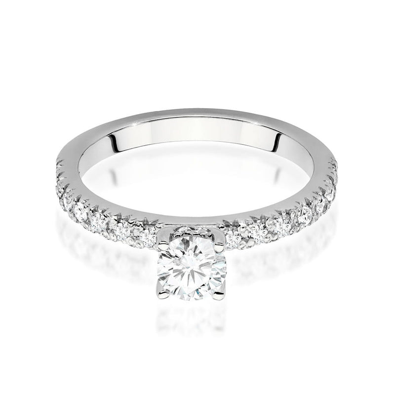 Inel Aur 9K cu Diamante de Laborator 0.64 ct, imaginea 5 din 6