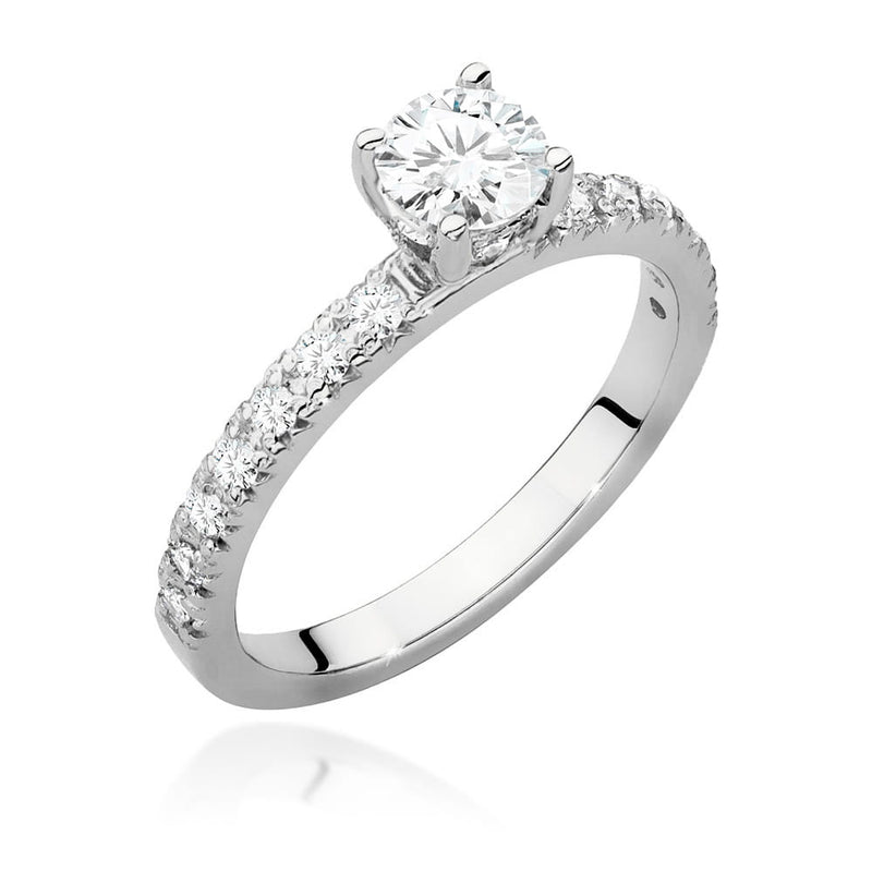 Inel Aur 9K cu Diamante de Laborator 0.74 ct, imaginea 4 din 6