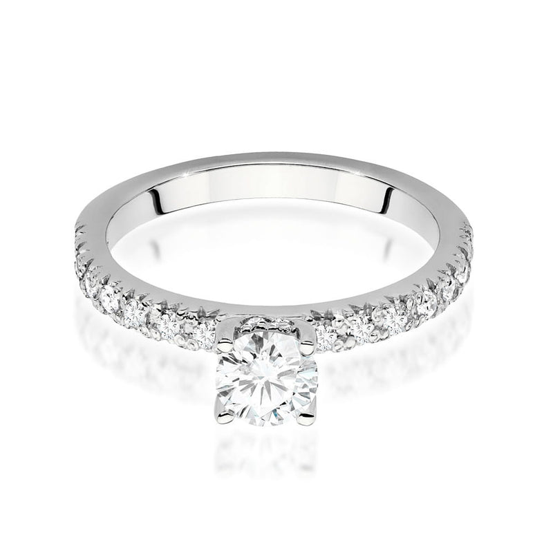 Inel Aur 9K cu Diamante de Laborator 0.74 ct, imaginea 5 din 6