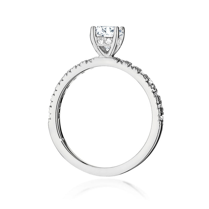 Inel Aur 9K cu Diamante de Laborator 0.74 ct, imaginea 6 din 6