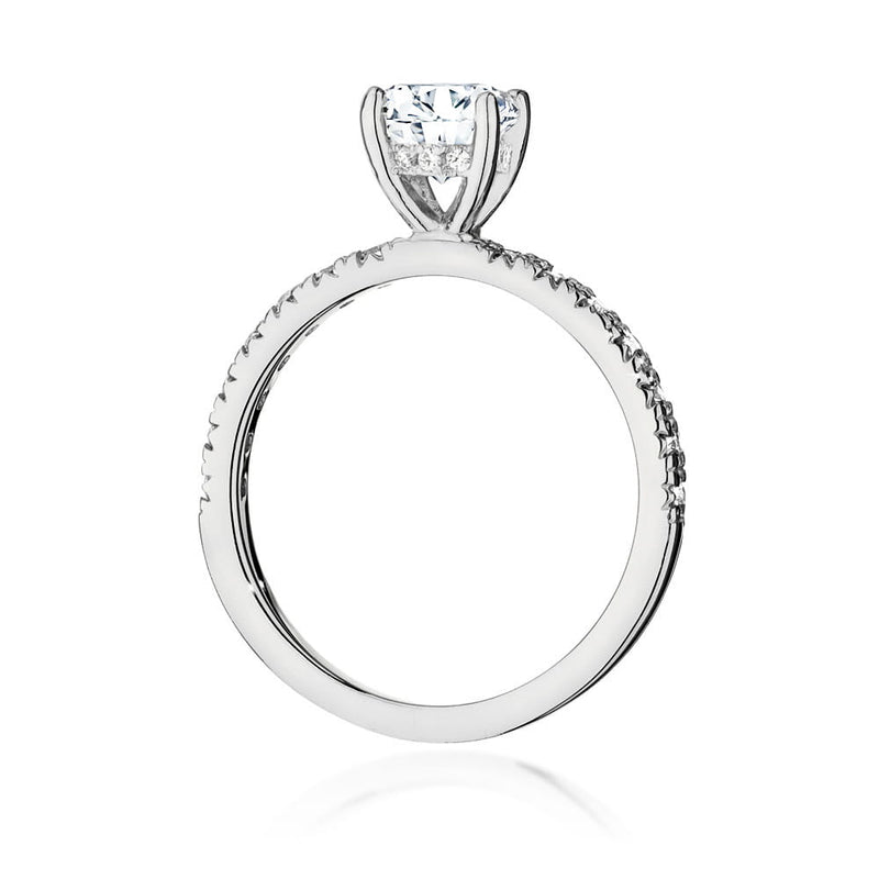 Inel Aur 9K cu Diamante de Laborator 0.96 ct, imaginea 6 din 6