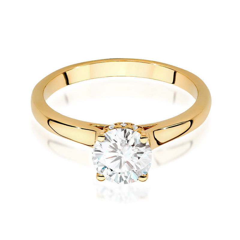 Inel Aur 9K cu Diamante de Laborator 1.06 ct, imaginea 2 din 5