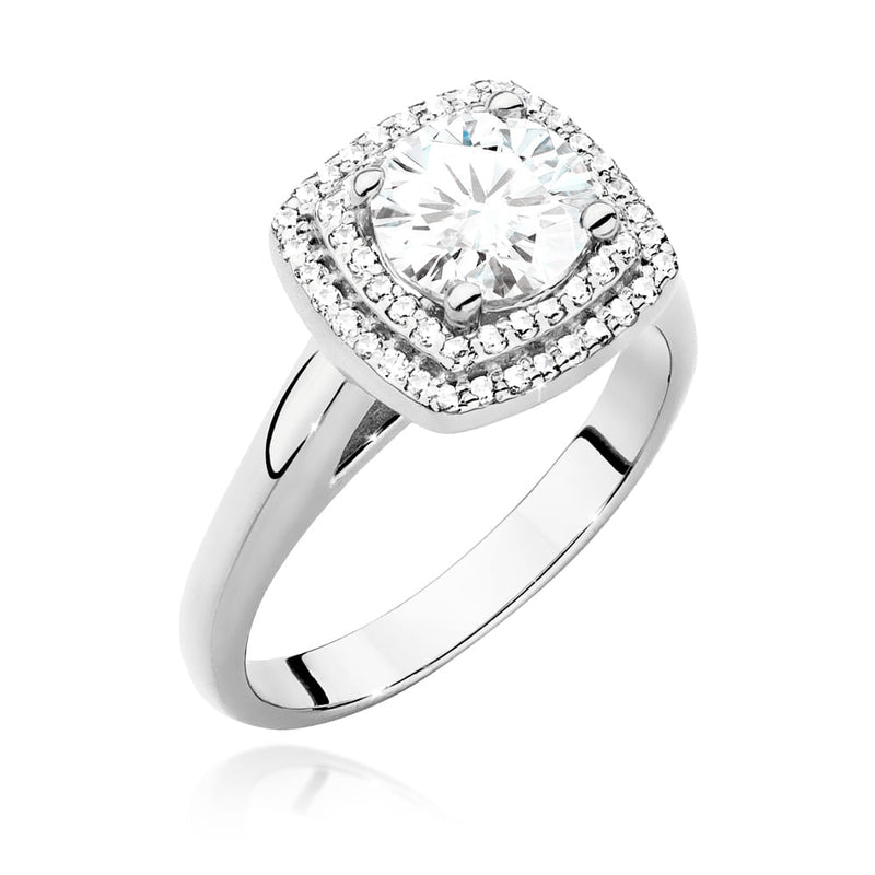 Inel Aur 9K cu Diamante de Laborator 1.28 ct, imaginea 4 din 6