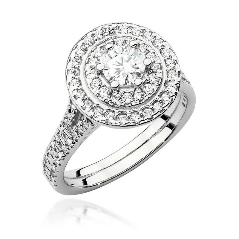 Inel Aur 9K cu Diamante de Laborator 1.01 ct, imaginea 4 din 6