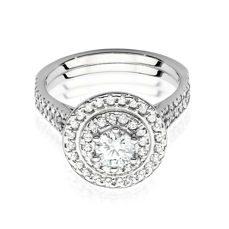 Inel Aur 9K cu Diamante de Laborator 1.01 ct, imaginea 5 din 6