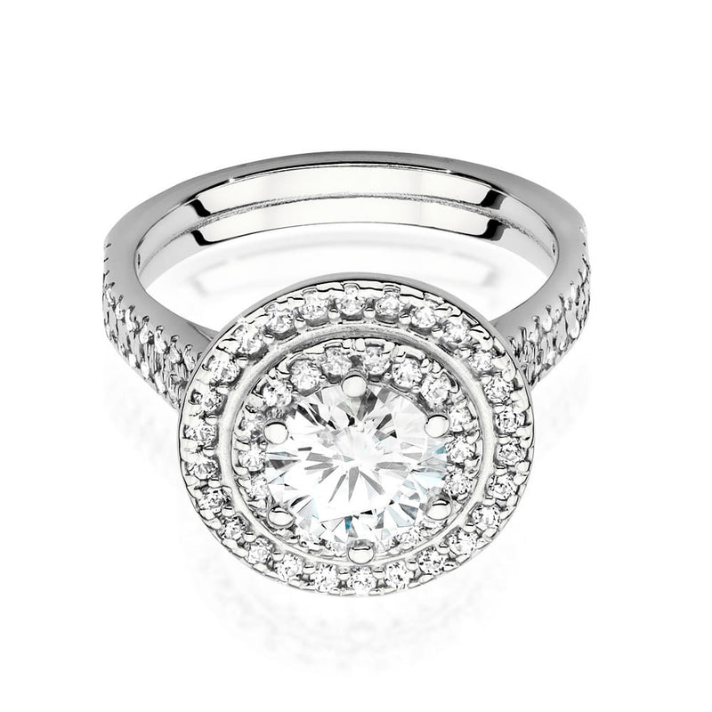 Inel Aur 9K cu Diamante de Laborator 1.63 ct, imaginea 5 din 6