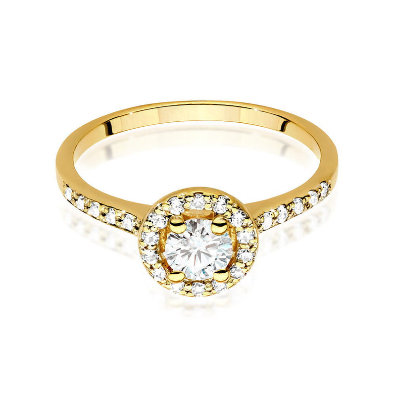 Inel Aur 9K cu Diamante de Laborator 0.64 ct, imaginea 2 din 6