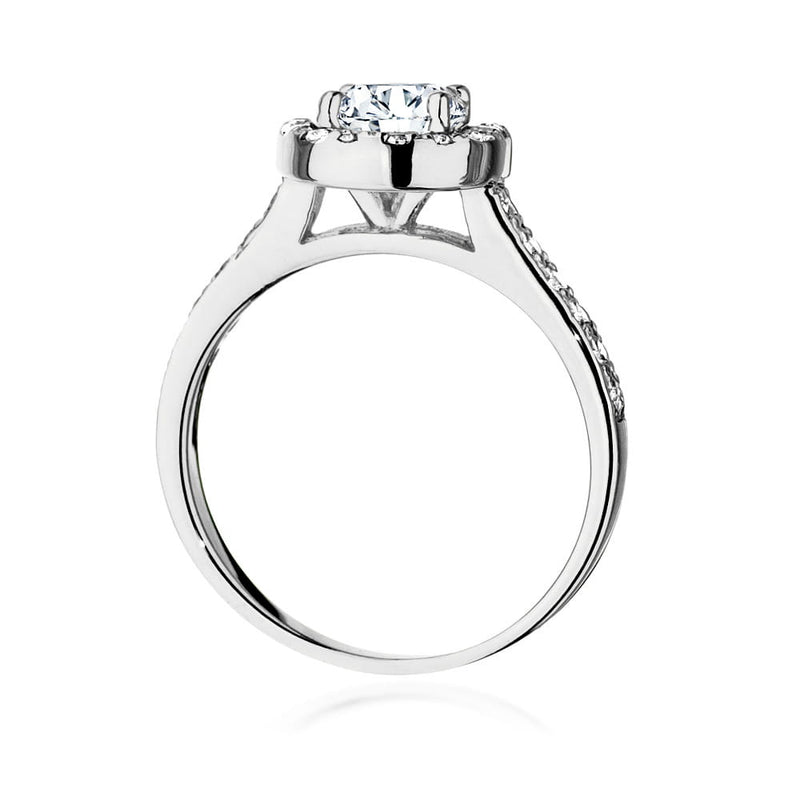 Inel Aur 9K cu Diamante de Laborator 1.08 ct, imaginea 6 din 6