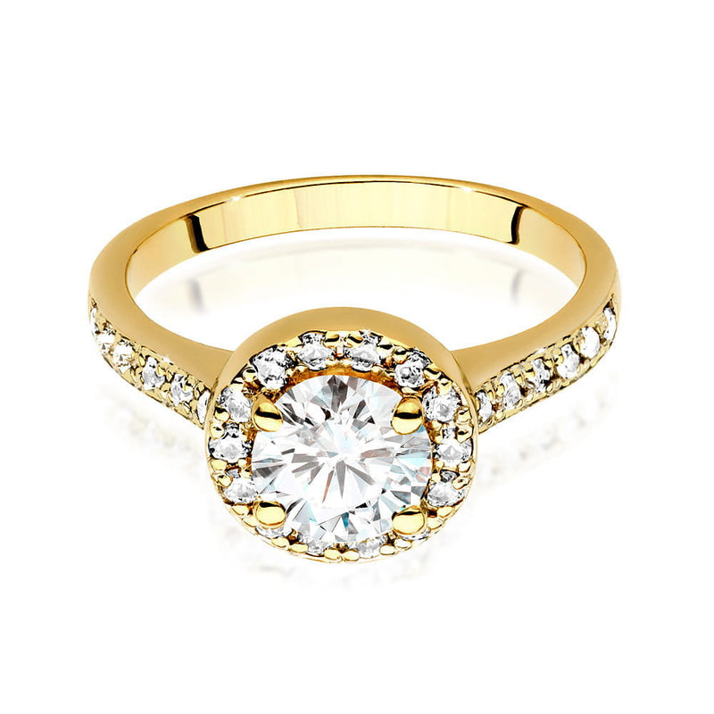 Inel Aur 9K cu Diamante de Laborator 1.38 ct, imaginea 2 din 6