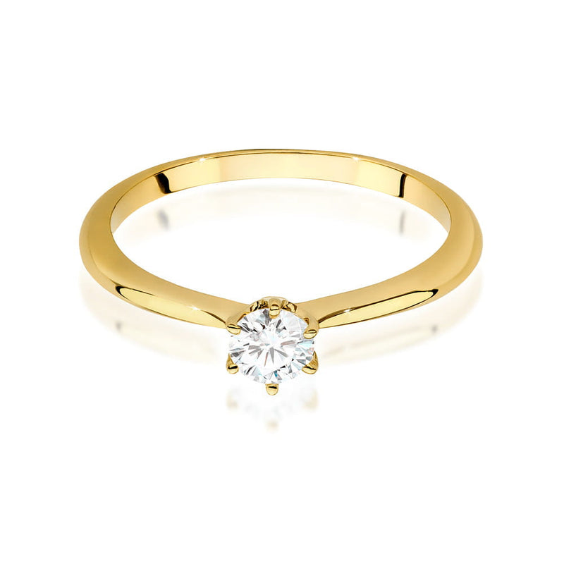 Inel Aur 9K cu Diamante de Laborator 0.40 ct, imaginea 2 din 6