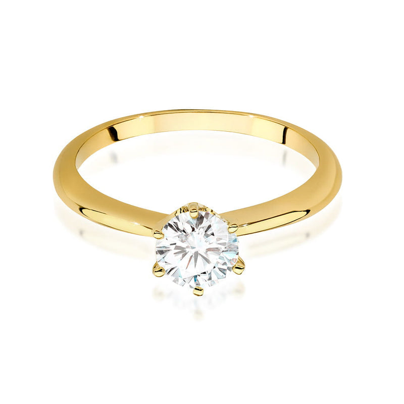 Inel Aur 9K cu Diamante de Laborator 0.70 ct, imaginea 2 din 6