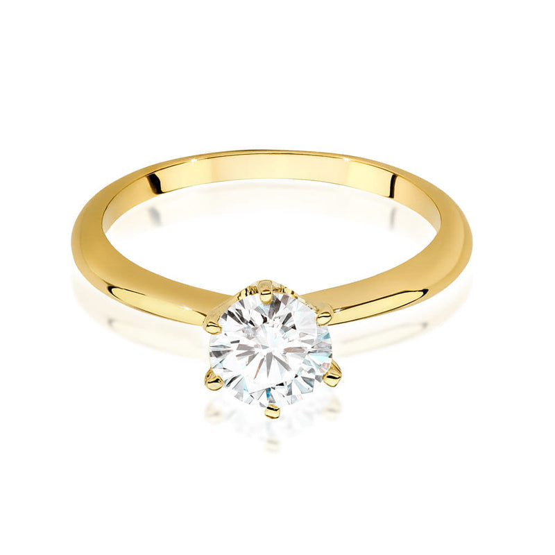 Inel Aur 9K cu Diamante de Laborator 1.00 ct, imaginea 2 din 6