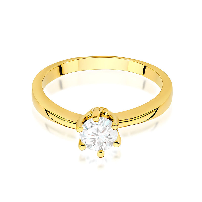 Inel Aur 9K cu Diamante de Laborator 0.50 ct, imaginea 2 din 8