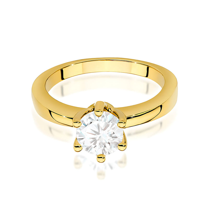 Inel Aur 9K cu Diamante de Laborator 0.70 ct, imaginea 2 din 8